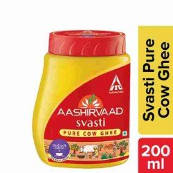 Aashirvaad Svasti Cow Ghee, 200 ml Jar