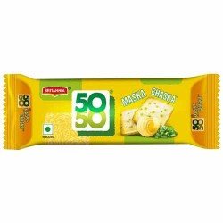Britannia 50-50 Maska Chaska Salted Biscuits, 48 g