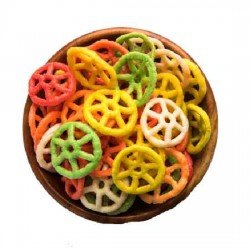Ready to Fry fryums Wheels (Colorless) -250 gm