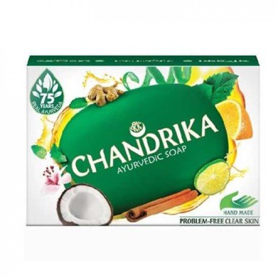 Chandrika Bathing Soap - Ayurvedic, 75g Chandrika Bathing Soap - Ayurvedic, 75g