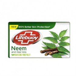 Lifebuoy Soap Bar - Neem & Aloe Vera, 125 g