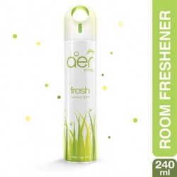 Godrej aer spray, home & office air freshener fresh lush green 240ml